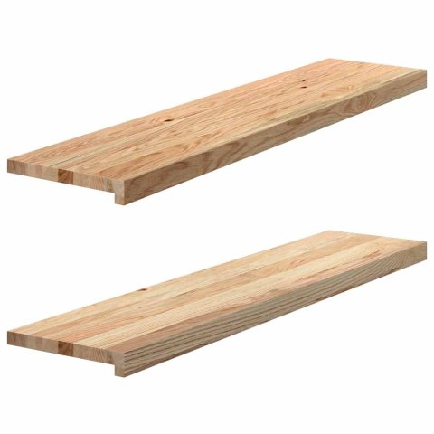 Stopnie schodowe, 2 szt. surowe, 110x30x2cm lite drewno dębowe Lumarko!