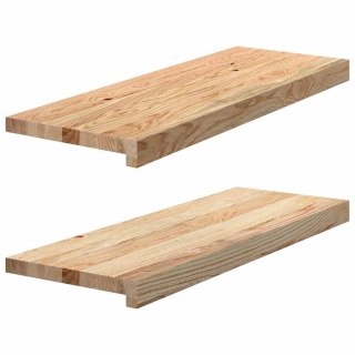 Stopnie schodowe, 2 szt. surowe, 70x30x2cm lite drewno dębowe Lumarko!