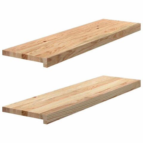 Stopnie schodowe, 2 szt. surowe, 90x25x2cm lite drewno dębowe Lumarko!