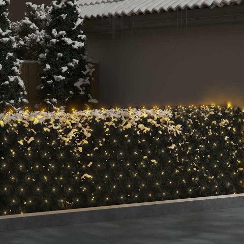 Siatka z lampek LED, ciepła biel, 3x3 m, 306 LED Lumarko!