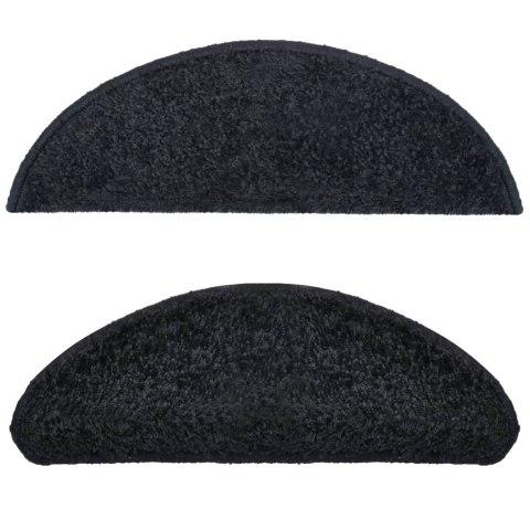  Nakładki na schody, 15 szt., 65 x 25 cm, czarne Lumarko!