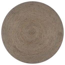  Ręcznie robiony dywanik z juty, okrągły, 90 cm, szary Lumarko!