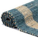  Ręcznie wykonany dywan, juta, niebieski, 160x230 cm Lumarko!