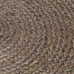  Ręcznie wykonany dywanik z juty, okrągły, 120 cm, szary Lumarko!