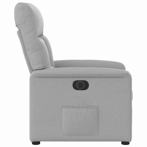 Elektryczny fotel rozkładany Cloud Grey Fabric Lumarko!