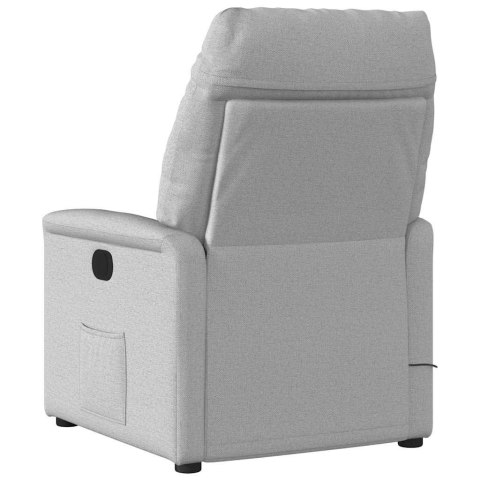Elektryczny fotel rozkładany Cloud Grey Fabric Lumarko!