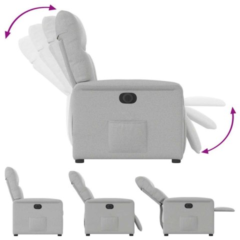 Elektryczny fotel rozkładany Cloud Grey Fabric Lumarko!