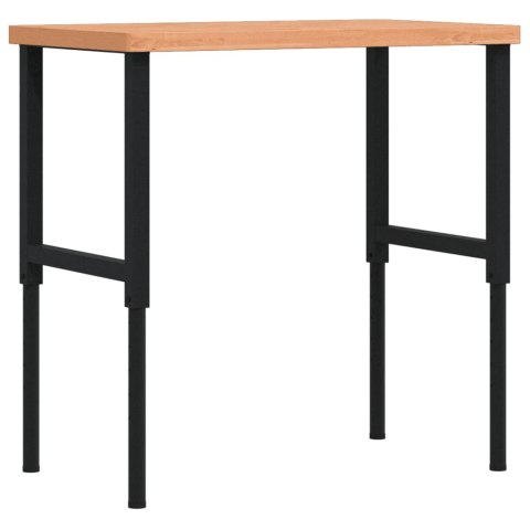 Stolik roboczy, 100x60x(73-99,5) cm, prostokątny, drewno bukowe Lumarko!