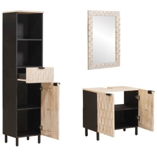 Zestawy łazienkowe 3 pcs Wykończenie w kolorze białego prania Lumarko!