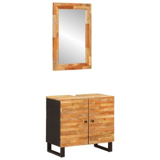 Zestawy łazienkowe z drzwiami 2 pcs Naturalny Drewno z mango Lumarko!
