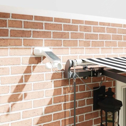 Automatyczna markiza z LED, antracytowo-biała, 400x300 cm Lumarko!