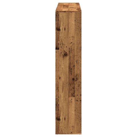 VidaXL Regał, stare drewno, 137,5x29x137,5 cm, materiał drewnopochodny