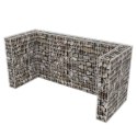  Gabion osłonowy na 3 kosze na śmieci, stalowy, 250x100x120 cm Lumarko!