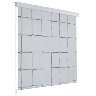  Roleta prysznicowa 140 x 240 cm, wzór w kwadraty Lumarko!