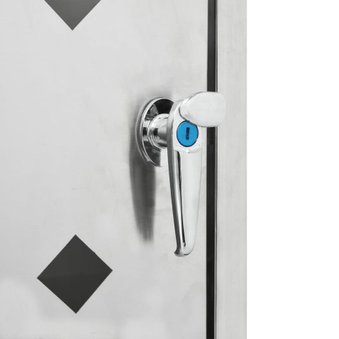  Pojedyncza osłona na kosz na śmieci, 240 L, stal nierdzewna Lumarko!