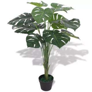  Sztuczna roślina monstera z doniczką, 70 cm, kolor zielony Lumarko!