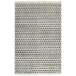  Dywan typu kilim, bawełna, 120 x 180 cm, czarno-biały ze wzorem Lumarko!