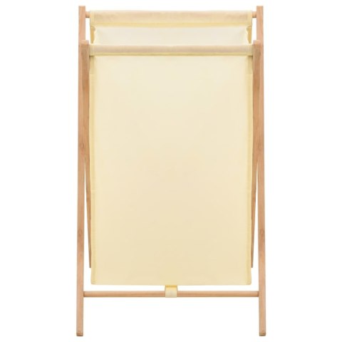  Kosz na pranie, drewno cedrowe i tkanina, beżowy, 42x41x64 cm Lumarko!