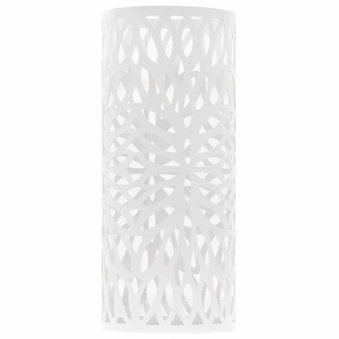  Stojak na parasole, design w liście, stalowy, biały Lumarko!