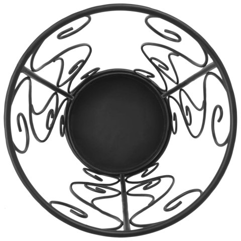  Stojak na parasole w stylu vintage, metalowy, 26x46 cm, czarny Lumarko!