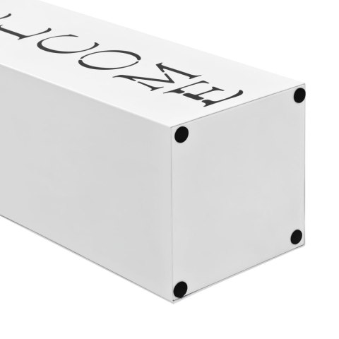  Stojak na parasole, z napisem Welcome, stalowy, biały Lumarko!