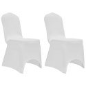  Elastyczne pokrowce na krzesła, białe, 12 szt. Lumarko!