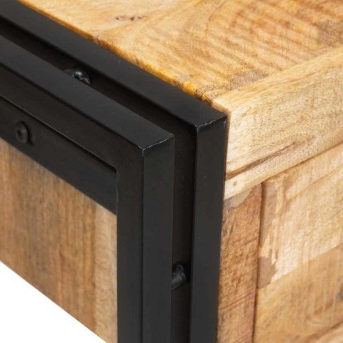 Stoliki konsolowe 2 pcs Brązowy 200 x 33 x 75 cm Drewno z mango Lumarko!