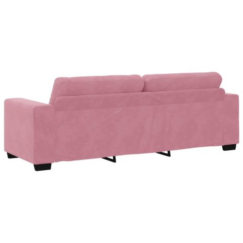 Zestaw Sof 3 pcs Różowy 221 x 80 x 80 cm Aksamit Lumarko!
