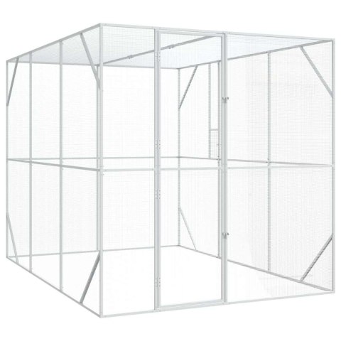 Klatka dla ptaków z przechowywaniem Antracyt 210 x 304 x 213 cm Lumarko!
