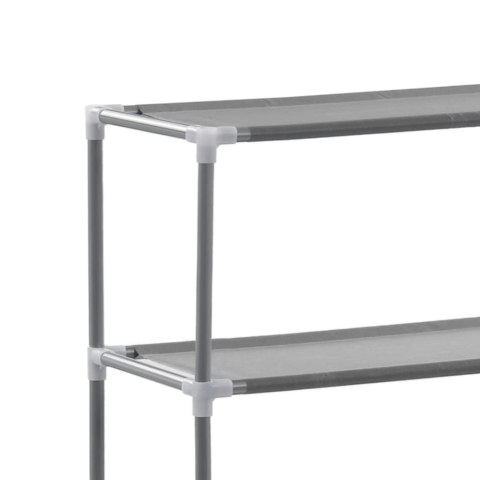  3-poziomowa szafka łazienkowa nad pralkę, srebrna, 69x28x169 cm Lumarko!