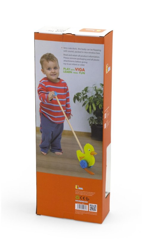 Viga Toys Drewniany Pchacz Kaczuszka Lumarko!