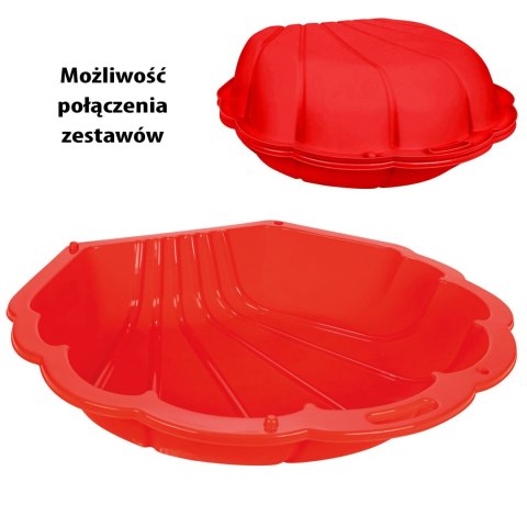 WOOPIE Piaskownica Basen Muszelka Czerwona 3w1 Suchy Basen 1 szt. Lumarko!
