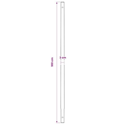  Świder glebowy z uchwytem, 100 mm, przedłużany, 9 m, stal  Lumarko!