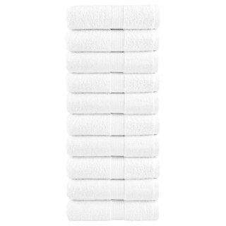 Ręczniczki premium, SOLUND, 10 szt., białe, 30x50 cm, 600 g/m²