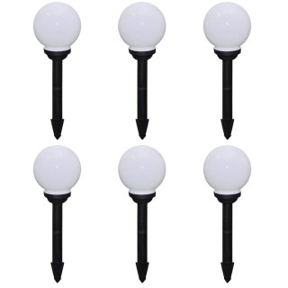 Lampy do oświetlenia ścieżki, 6 szt, LED, 20 cm, ze szpikulcami