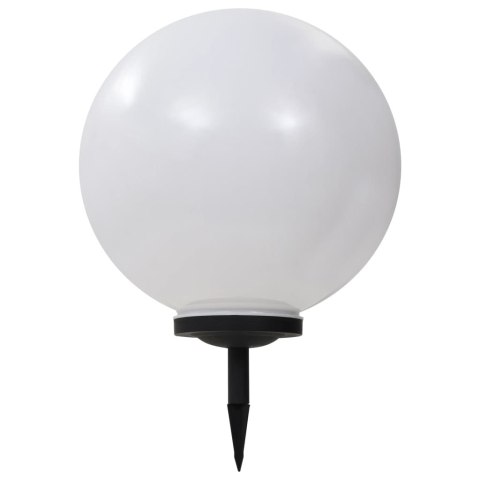 Lampy solarne do ogrodu, 2 szt., LED, kuliste, 40 cm, RGB