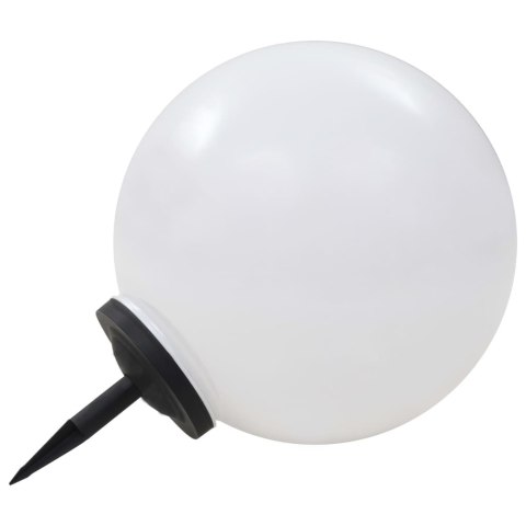 Lampy solarne do ogrodu, 2 szt., LED, kuliste, 50 cm, RGB