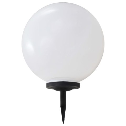 Lampy solarne do ogrodu, 2 szt., LED, kuliste, 50 cm, RGB