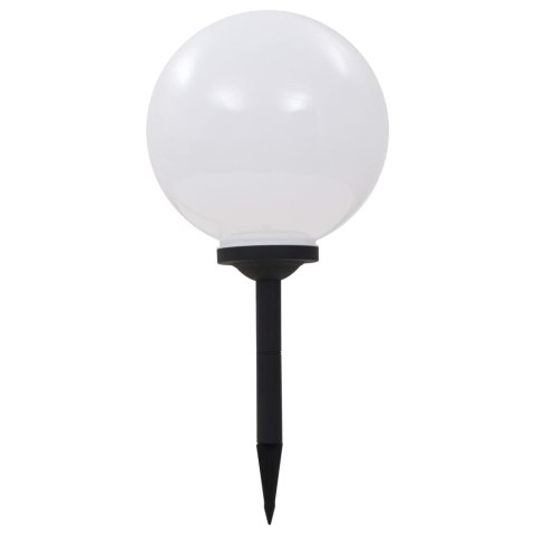 Lampy solarne do ogrodu, 4 szt., LED, kuliste, 30 cm, RGB