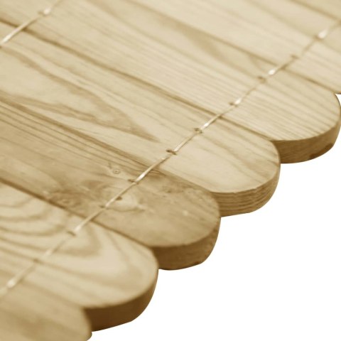 Obrzeża ogrodowe, 3 szt., 120 cm, impregnowane drewno sosnowe