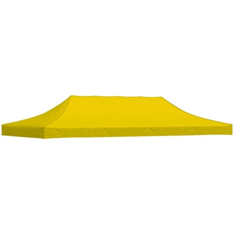 Dach do namiotu imprezowego, 6 x 3 m, żółty, 270 g/m²