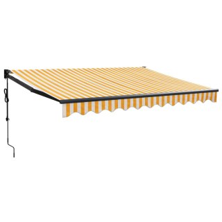 Zwijana markiza, automatyczna, żółto-biała, 3x2,5 m