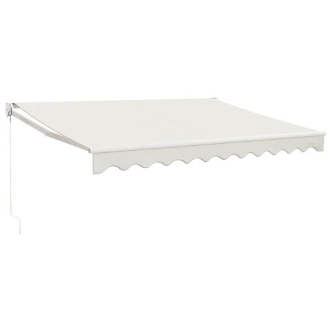 Zwijana markiza, kremowa, 3x2,5 m, tkanina i aluminium