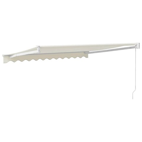 Zwijana markiza, kremowa, 3x2,5 m, tkanina i aluminium