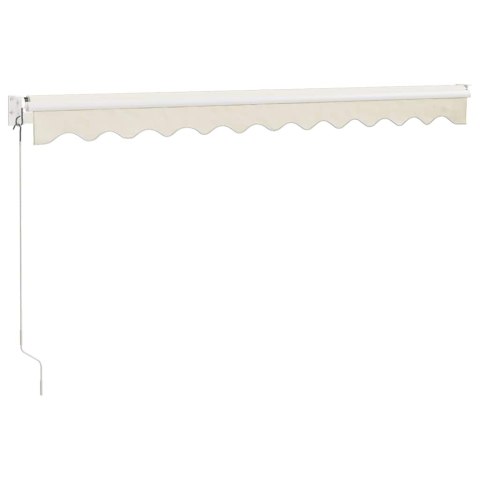 Zwijana markiza, kremowa, 3x2,5 m, tkanina i aluminium