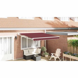 Automatycznie zwijana markiza, burgundowa, 300x250 cm