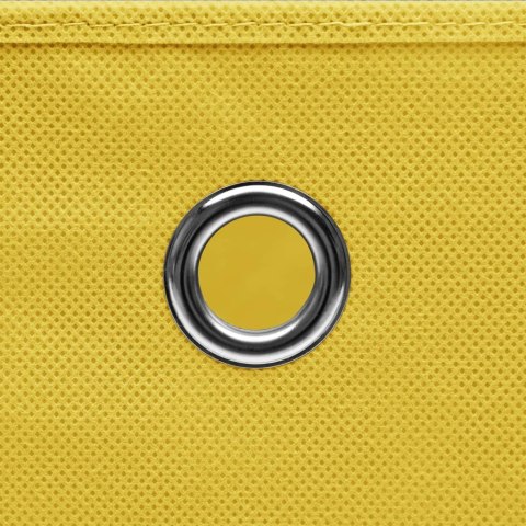  Pudełka z pokrywami, 10 szt., żółte, 32x32x32 cm, tkanina Lumarko!