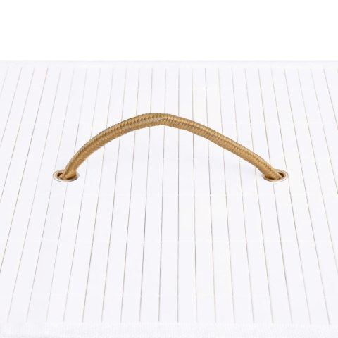  Bambusowy kosz na pranie, biały, 100 L Lumarko!