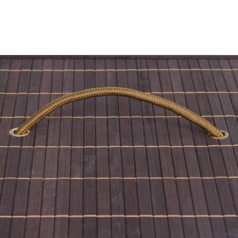  Bambusowy kosz na pranie, brązowy, 100 L Lumarko!