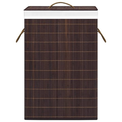  Bambusowy kosz na pranie, brązowy, 72 L Lumarko!